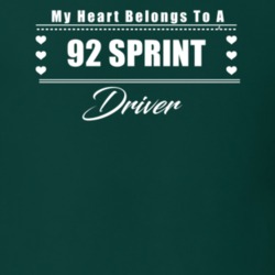 My Heart Belongs To A 1992 Sprint Driver Dark Color T Shirt