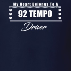 My Heart Belongs To A 1992 Tempo Driver Dark Color T Shirt