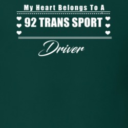 My Heart Belongs To A 1992 Trans Sport Driver Dark Color T Shirt