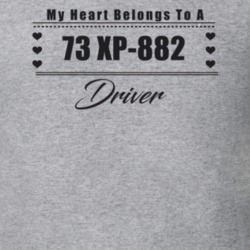 My Heart Belongs To A 1973 Xp-882 Driver Light Color T Shirt