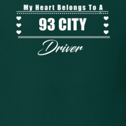 My Heart Belongs To A 1993 City Driver Dark Color T Shirt