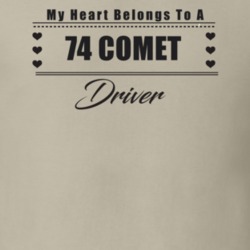 My Heart Belongs To A 1974 Comet Driver Light Color T Shirt