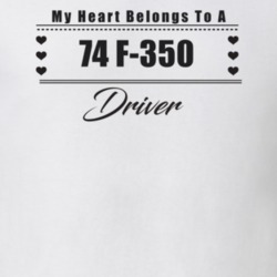 My Heart Belongs To A 1974 F-350 Driver Light Color T Shirt