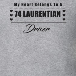 My Heart Belongs To A 1974 Laurentian Driver Light Color T Shirt