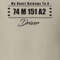 My Heart Belongs To A 1974 M 151 A2 Driver Light Color T Shirt