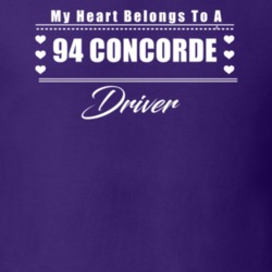My Heart Belongs To A 1994 Concorde Driver Dark Color T Shirt
