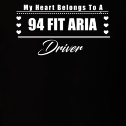 My Heart Belongs To A 1994 Fit Aria Driver Dark Color T Shirt