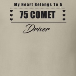 My Heart Belongs To A 1975 Comet Driver Light Color T Shirt