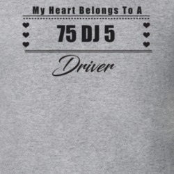My Heart Belongs To A 1975 Dj 5 Driver Light Color T Shirt