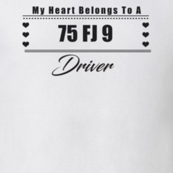 My Heart Belongs To A 1975 Fj 9 Driver Light Color T Shirt