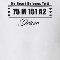 My Heart Belongs To A 1975 M 151 A2 Driver Light Color T Shirt