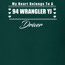My Heart Belongs To A 1994 Wrangler Yj Driver Dark Color T Shirt