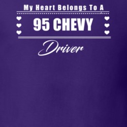 My Heart Belongs To A 1995 Chevy Driver Dark Color T Shirt