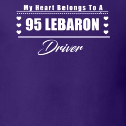 My Heart Belongs To A 1995 Lebaron Driver Dark Color T Shirt