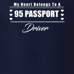 My Heart Belongs To A 1995 Passport Driver Dark Color T Shirt