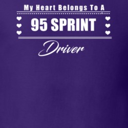 My Heart Belongs To A 1995 Sprint Driver Dark Color T Shirt