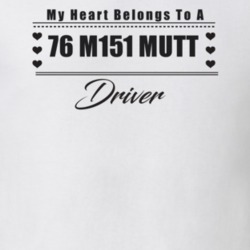 My Heart Belongs To A 1976 M151 Mutt Driver Light Color T Shirt