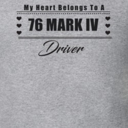 My Heart Belongs To A 1976 Mark Iv Driver Light Color T Shirt