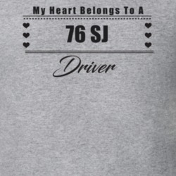 My Heart Belongs To A 1976 Sj Driver Light Color T Shirt