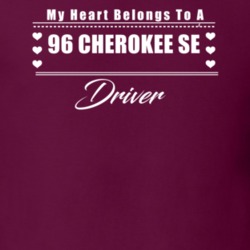 My Heart Belongs To A 1996 Cherokee Se Driver Dark Color T Shirt