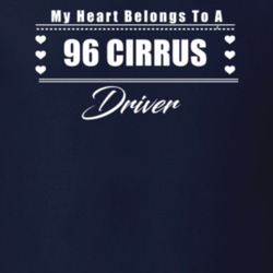 My Heart Belongs To A 1996 Cirrus Driver Dark Color T Shirt