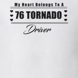 My Heart Belongs To A 1976 Tornado Driver Light Color T Shirt
