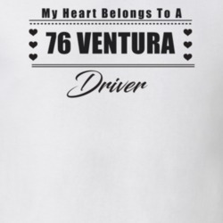 My Heart Belongs To A 1976 Ventura Driver Light Color T Shirt