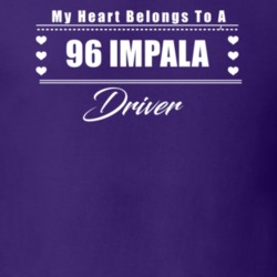 My Heart Belongs To A 1996 Impala Driver Dark Color T Shirt