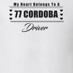 My Heart Belongs To A 1977 Cordoba Driver Light Color T Shirt