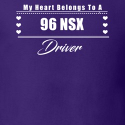 My Heart Belongs To A 1996 Nsx Driver Dark Color T Shirt