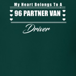 My Heart Belongs To A 1996 Partner Van Driver Dark Color T Shirt