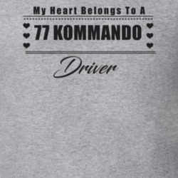 My Heart Belongs To A 1977 Kommando Driver Light Color T Shirt