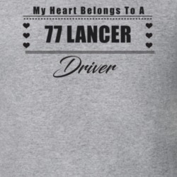 My Heart Belongs To A 1977 Lancer Driver Light Color T Shirt