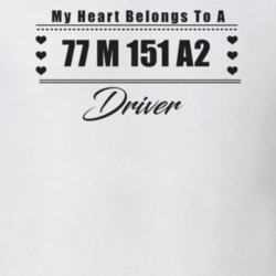 My Heart Belongs To A 1977 M 151 A2 Driver Light Color T Shirt