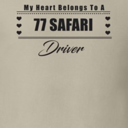 My Heart Belongs To A 1977 Safari Driver Light Color T Shirt