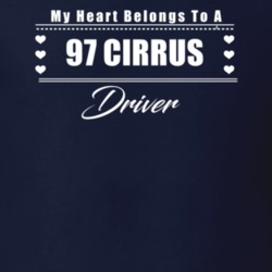 My Heart Belongs To A 1997 Cirrus Driver Dark Color T Shirt