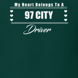 My Heart Belongs To A 1997 City Driver Dark Color T Shirt