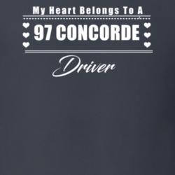 My Heart Belongs To A 1997 Concorde Driver Dark Color T Shirt