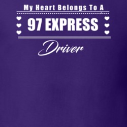 My Heart Belongs To A 1997 Express Driver Dark Color T Shirt