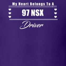 My Heart Belongs To A 1997 Nsx Driver Dark Color T Shirt