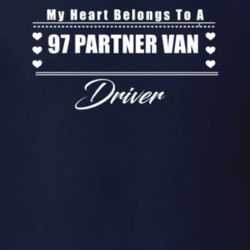 My Heart Belongs To A 1997 Partner Van Driver Dark Color T Shirt