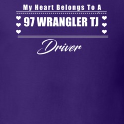 My Heart Belongs To A 1997 Wrangler Tj Driver Dark Color T Shirt