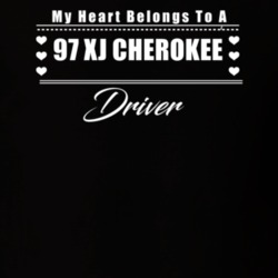 My Heart Belongs To A 1997 Xj Cherokee Driver Dark Color T Shirt