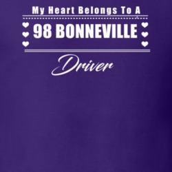 My Heart Belongs To A 1998 Bonneville Driver Dark Color T Shirt