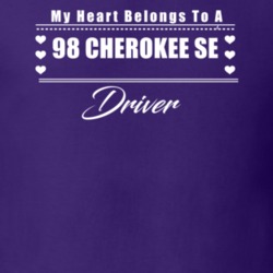 My Heart Belongs To A 1998 Cherokee Se Driver Dark Color T Shirt