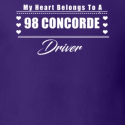 My Heart Belongs To A 1998 Concorde Driver Dark Color T Shirt