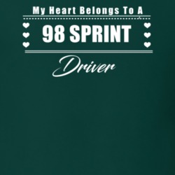 My Heart Belongs To A 1998 Sprint Driver Dark Color T Shirt