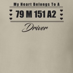 My Heart Belongs To A 1979 M 151 A2 Driver Light Color T Shirt