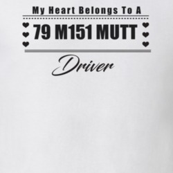 My Heart Belongs To A 1979 M151 Mutt Driver Light Color T Shirt