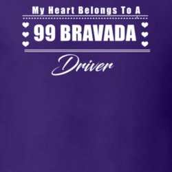 My Heart Belongs To A 1999 Bravada Driver Dark Color T Shirt